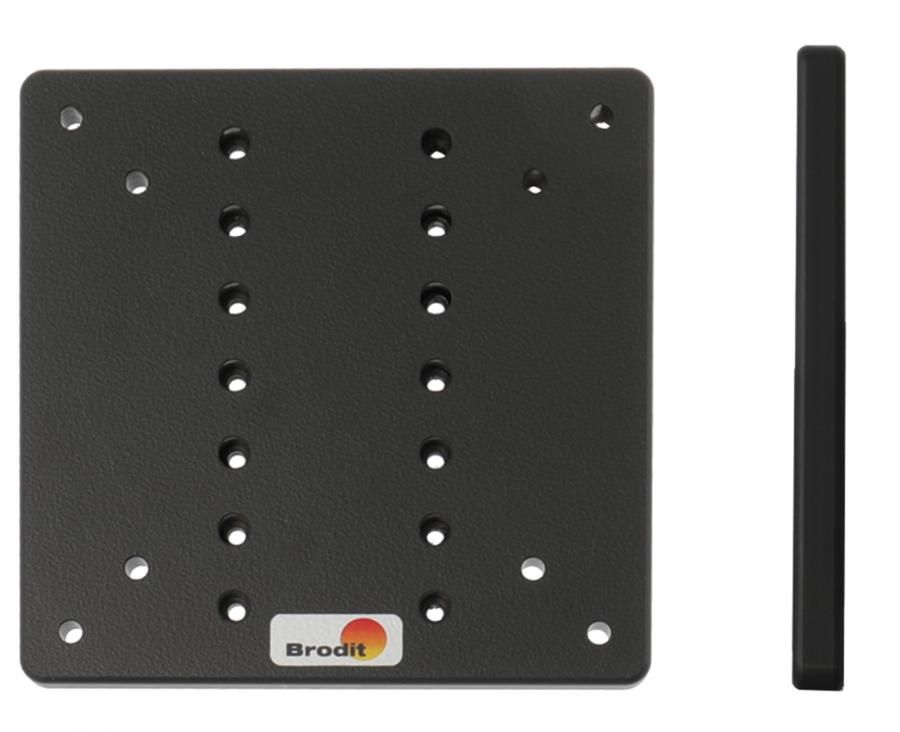 Brodit mountingplate for Vesa, past op 75mm en 100mm.