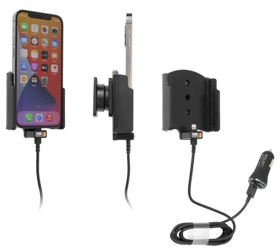 Brodit Active holder Apple iPhone 12/ 12 Pro USB cig.plug