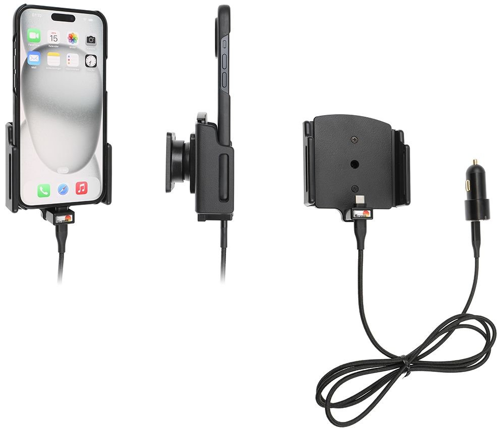Brodit AH adjust.(75-89/6-10mm)  iPh.15 Plus/Pro Max USB sig