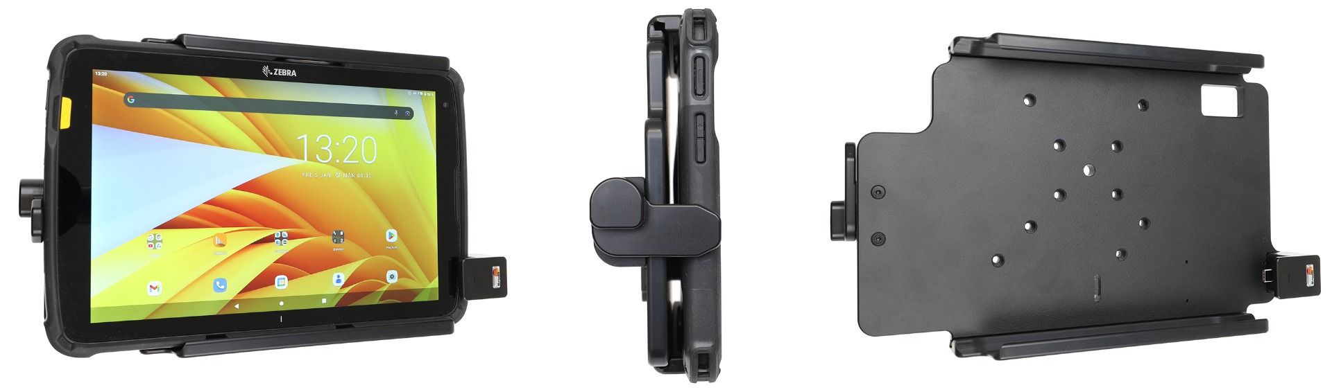 Brodit holder Zebra ET40/45 10" with springlock/ USB-C 3.1