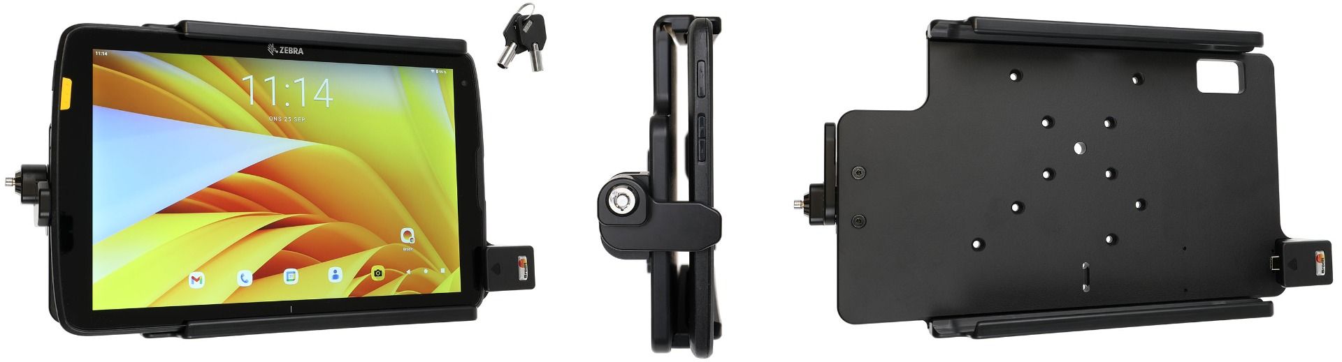 Brodit holder Zebra ET40/45 10" keylock/ usbC 3.1/VESA
