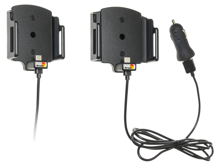 Brodit AH USB-C adjust. b.62-77/d9-13mm with USB sig.plug