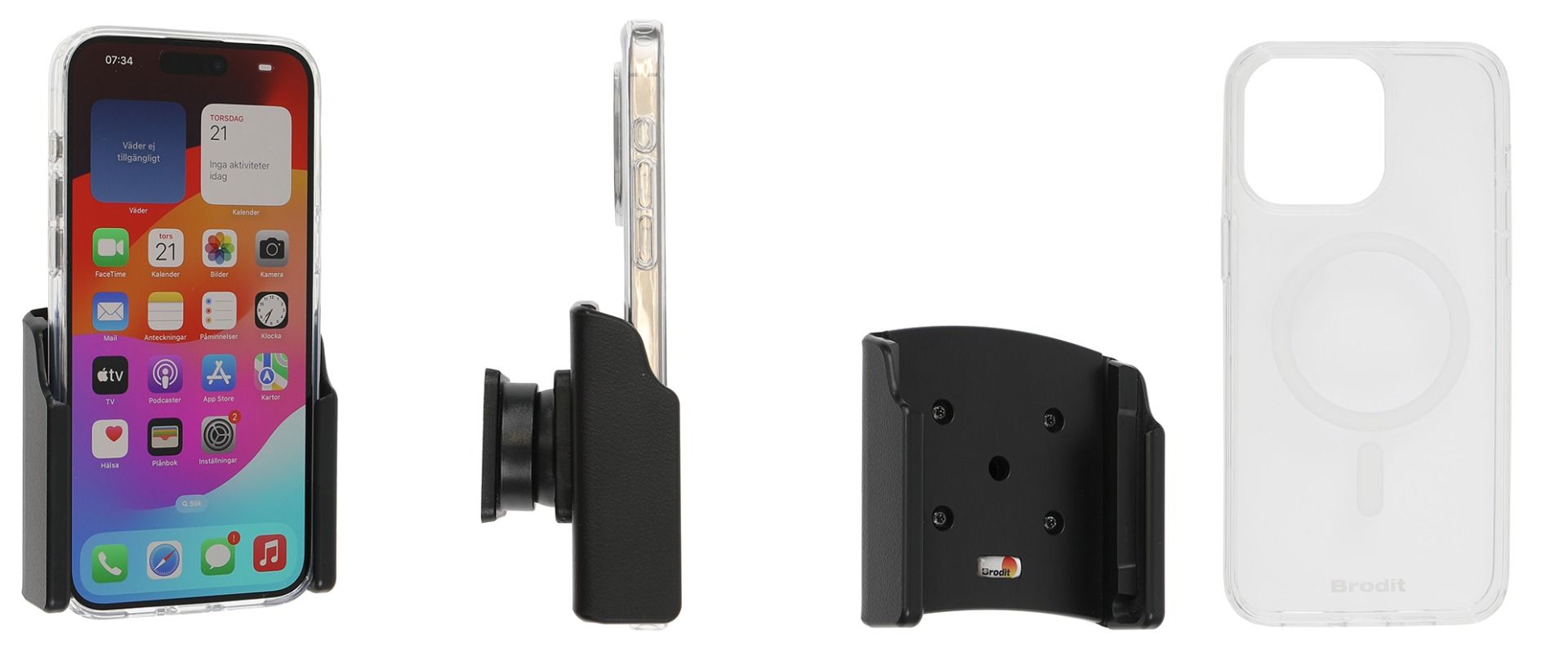 Brodit holder Apple iPhone 15 Pro Max with Magnetic case