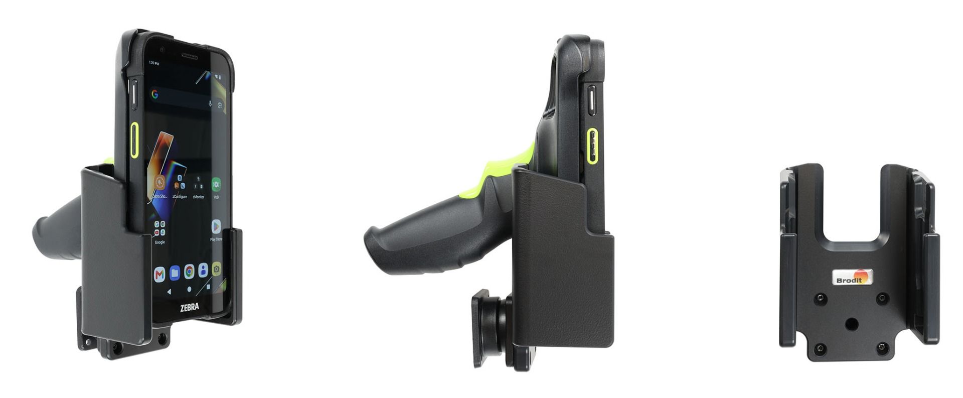 Brodit holder Zebra TC701-device with pistol grip