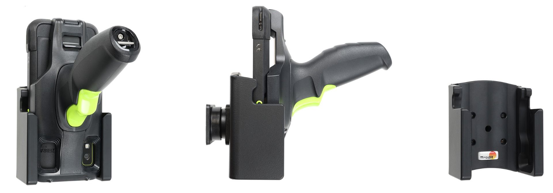 Brodit holder Zebra TC701-device with pistol grip-face down