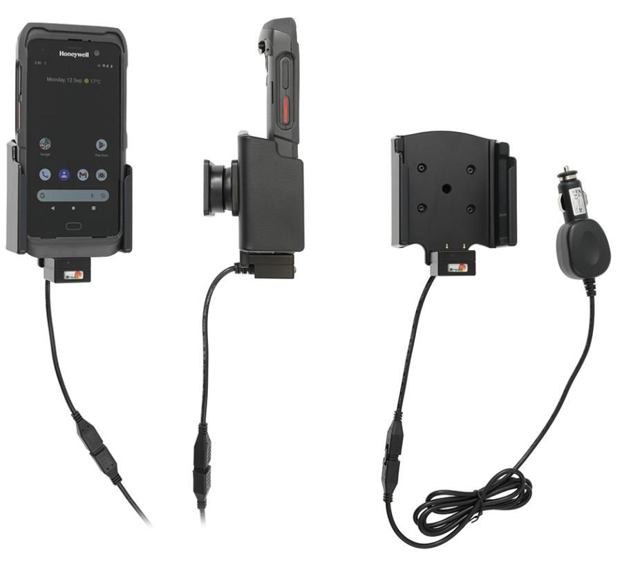 Brodit holder/charger Honeywell CT45/CT45XP with boot cig.