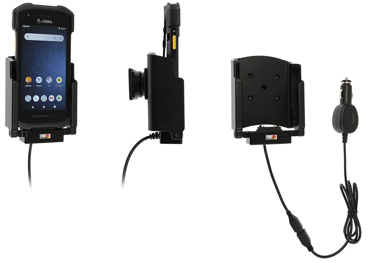 Brodit holder/charger Zebra TC21/TC26 with boot cig.