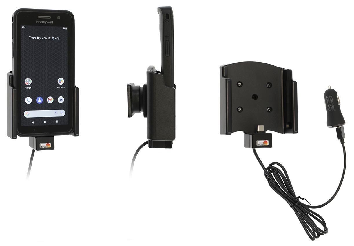 Brodit holder/charger Honeywell CT30XP/CT37 cig.plug -boot