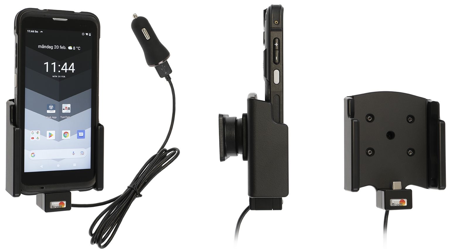 Brodit holder/charger Webfleet Pro M cig.plug - 3A
