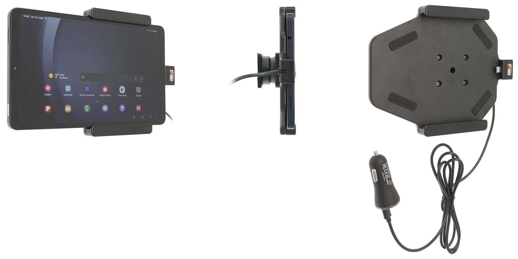 Brodit Active holder Samsung Tab A9 / A11 8.7 " USB sig.plug