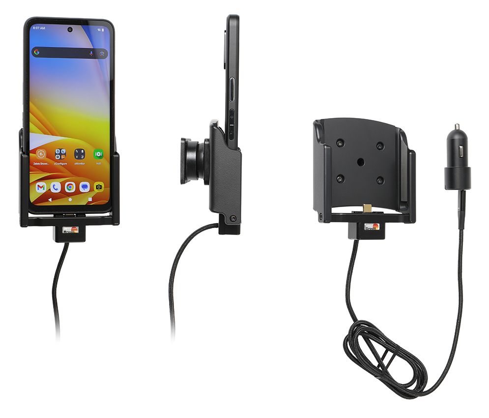 Brodit Active holder Zebra EM45 USB cig.plug