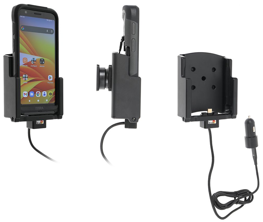 Brodit Active holder Zebra TC501 USB cig.plug-boot