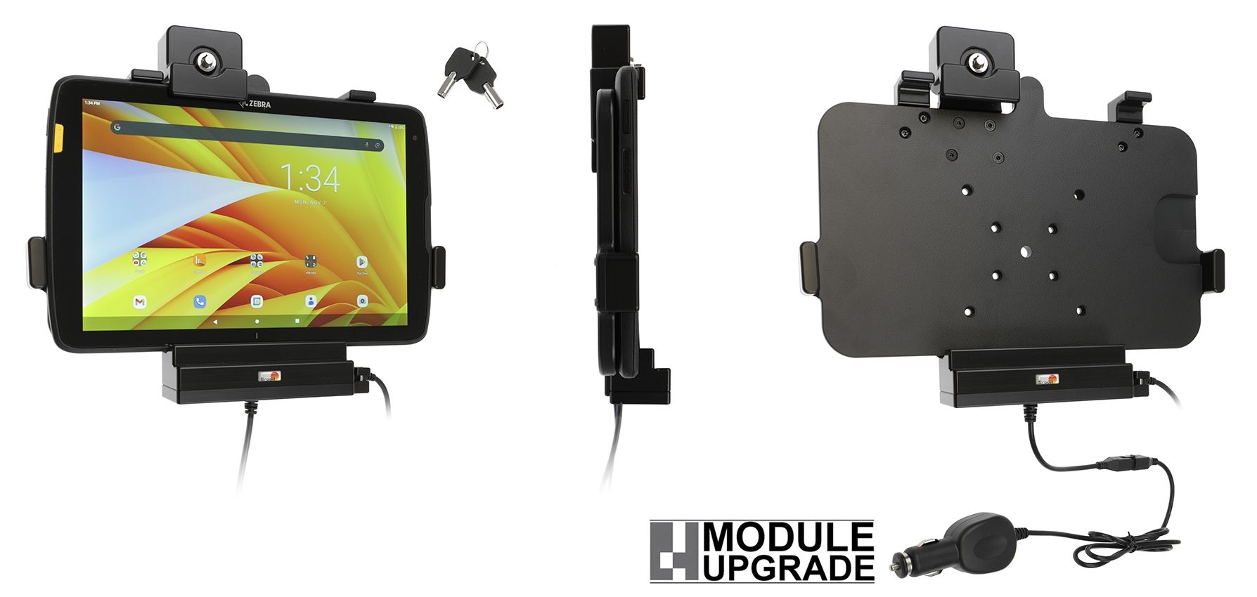 Brodit holder with cable+lock Zebra ET40/ET45 10"