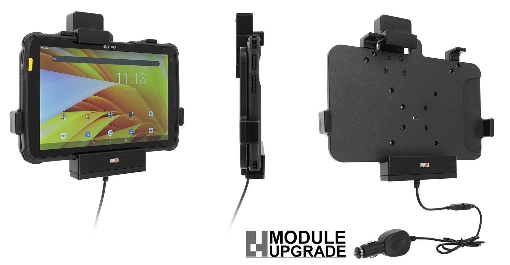 Brodit holder with cable+stud Zebra ET40/ET45 10"