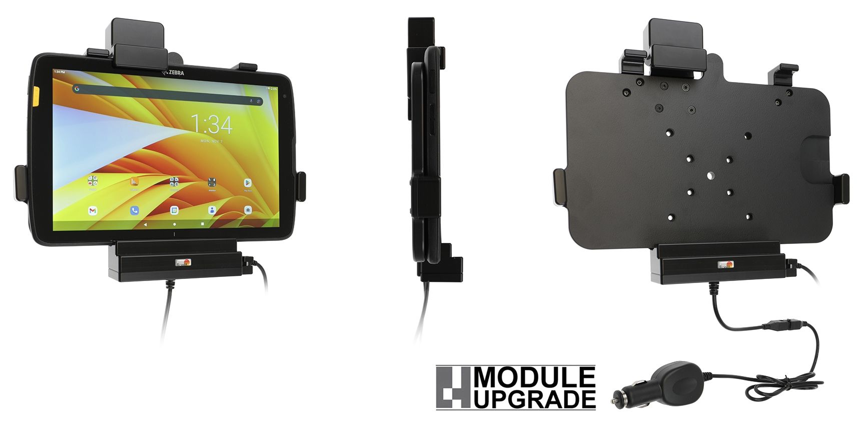 Brodit holder with cable+stud Zebra ET40/ET45 10"