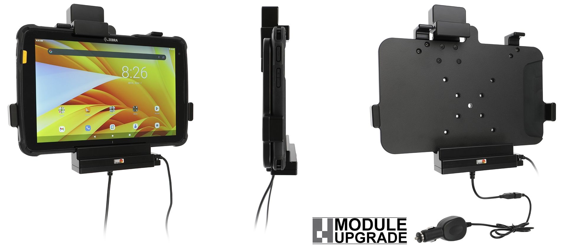 Brodit holder with cable+stud Zebra ET40/ET45 10"